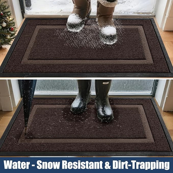 Large Front Door Mat Outside Entrance Indoor Doormat, Outdoor Door Mats - Image 3