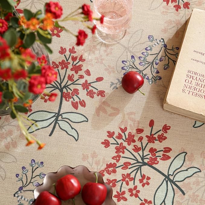 patdrea Designer Vintage Linen Table Cloth - Image 4