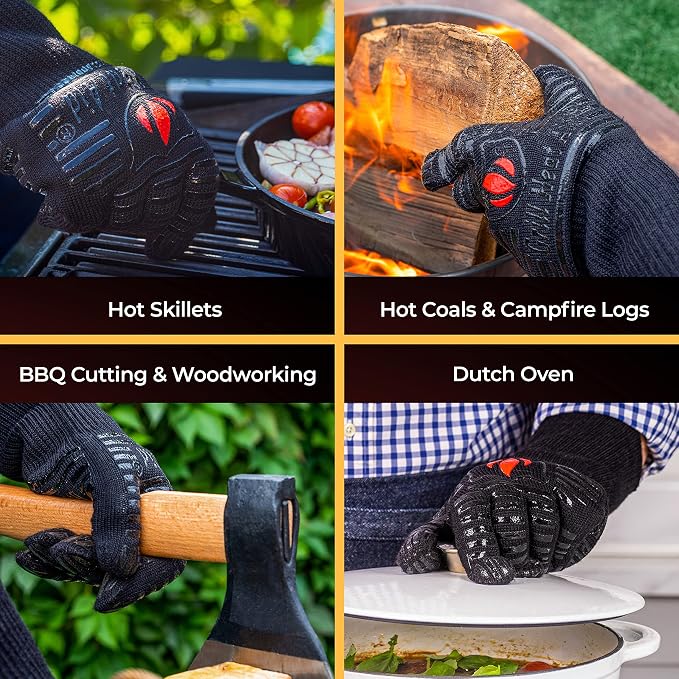 GRILL HEAT AID BBQ Grill Gloves Heat Proof - Image 2