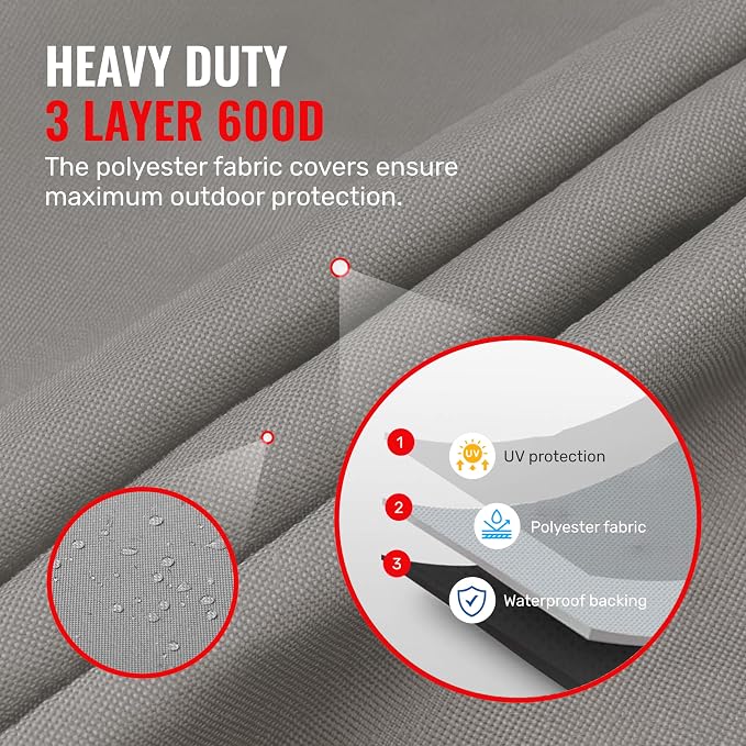 Grillman Grill Cover, BBQ Outdoor Grill Covers, Gas Grills, Waterproof - Image 4