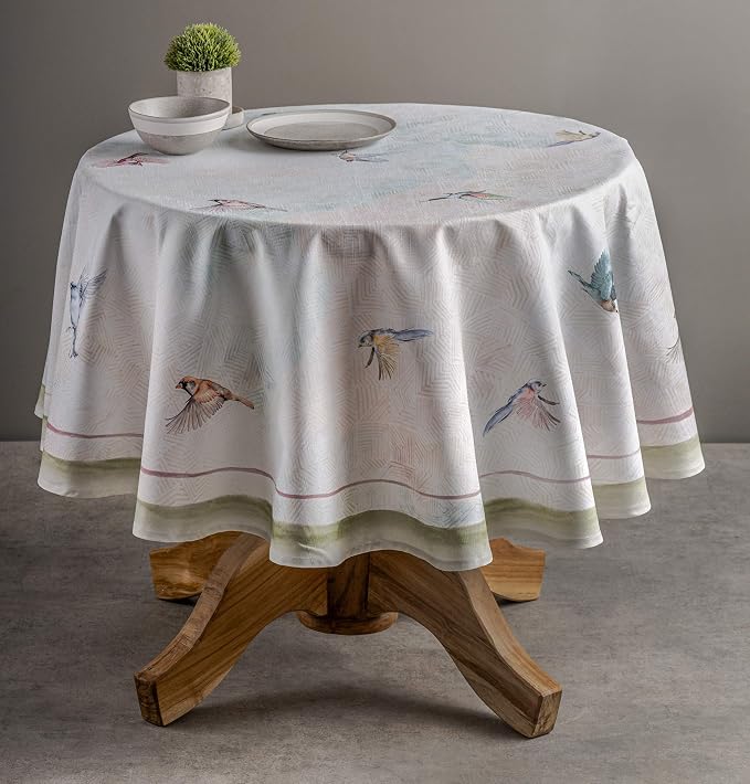 Maison d' Hermine Table Cloth Round Table 100% Cotton 69 Inches Tablecloth - Image 9