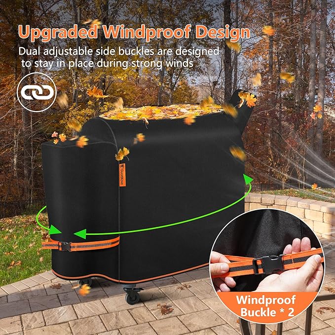 Grill Cover for Traeger Pro 34/780 Series, Waterproof Wood Pellet Smoker Cover - Image 6