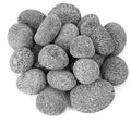 Skyflame Black Natural Tumbled Stones Round Lava Rock Pebbles by Skyflame