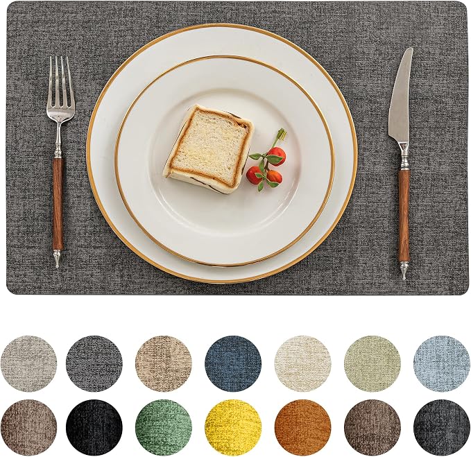 Romanstile Vinyl Placemats Set of 12-12 X 17 Inch by Romanstile