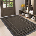 Buganda Front Door Mat Indoor Outdoor Entrance, Non-Slip Natural Rubber Doormats by Buganda
