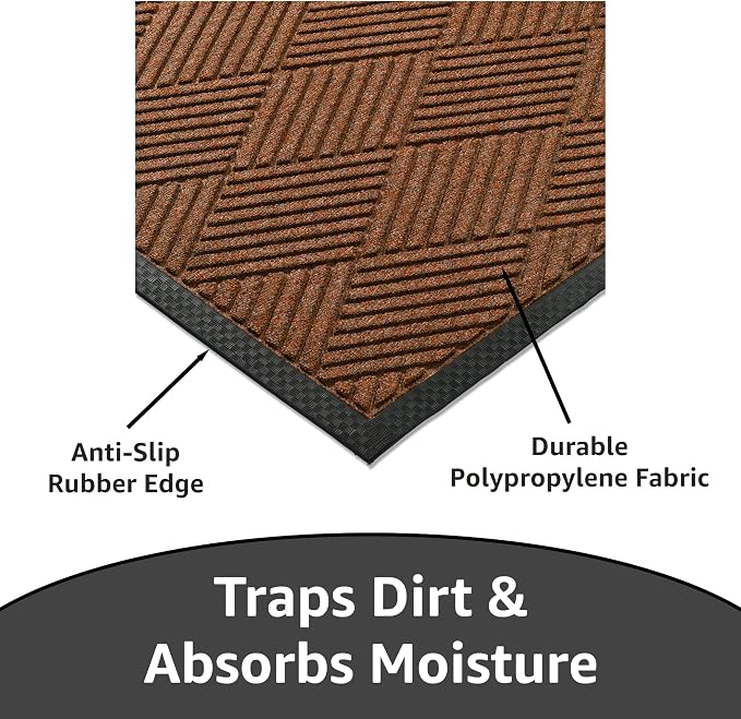 Ecomills Deluxe Diamond Entrance Door Mat, XX-Large Heavy Duty Absorbent Rubber - Image 7