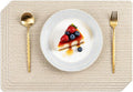 POLYTE Indoor/Outdoor Washable Woven Vinyl Table Dining Placemats by Polyte