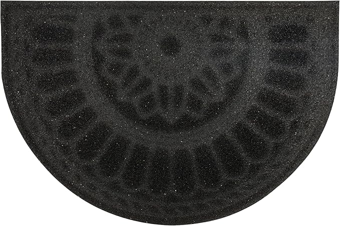 Outdoor Doormat 2 x 3 Ft Polyester Low Profile Rubber-Backed
