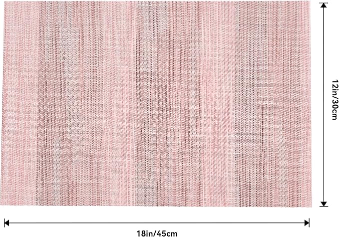 Leetaltree Misty Rose Placemats Set of 12 - Image 9