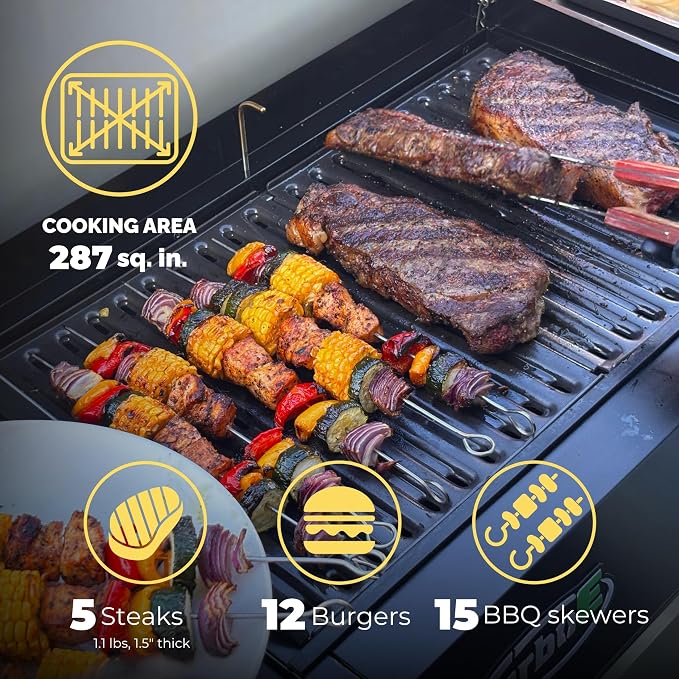 Turbo E Sport Compact Electric Grill, 1700W Infrared, Digital Display - Image 6