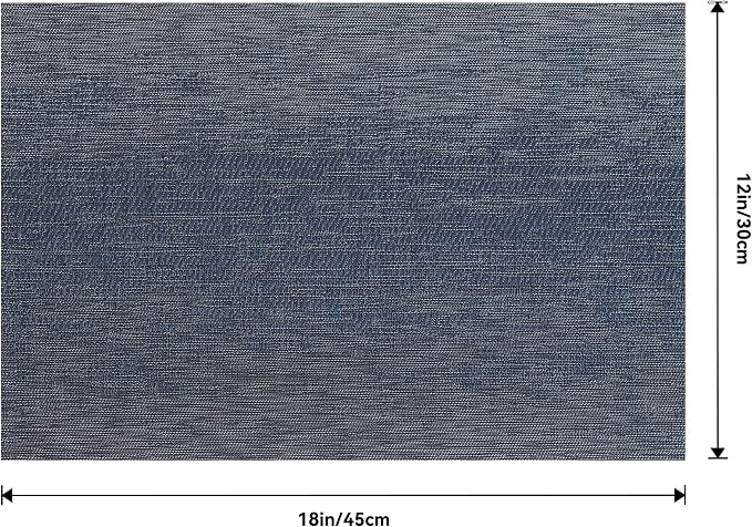 Leetaltree Denim Blue Placemats Set of 4 - Image 9