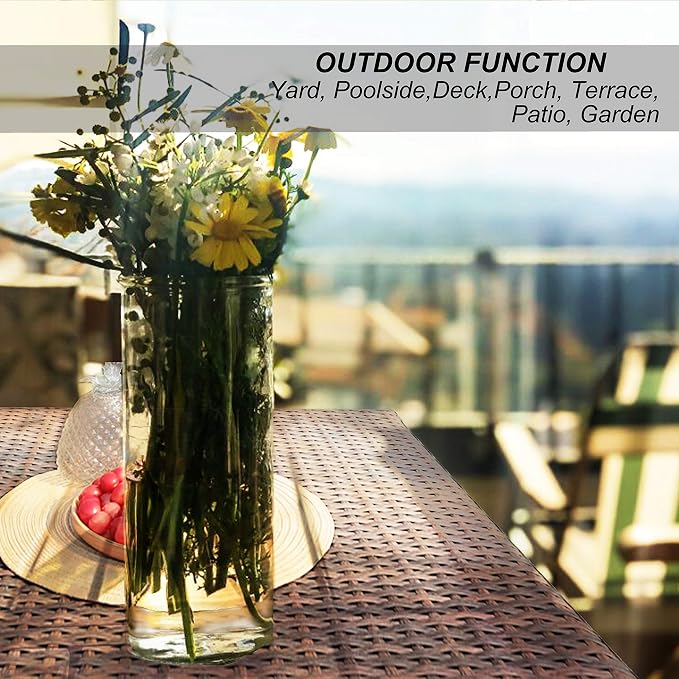Super Patio Wicker Outdoor Patio Storage Box Waterproof, Rattan Storage Bin - Image 7