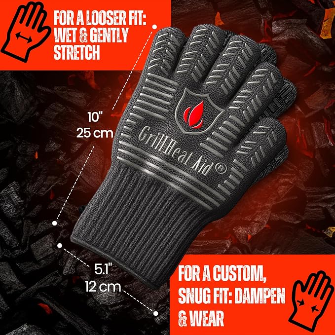 GRILL HEAT AID BBQ Grill Gloves 1472°F - Image 3