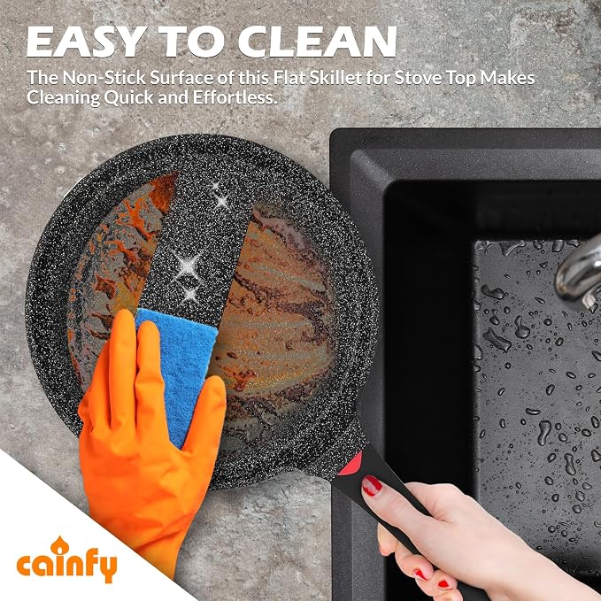 Non Stick 11 Inch Granite Coated Crepe Pan - Image 3
