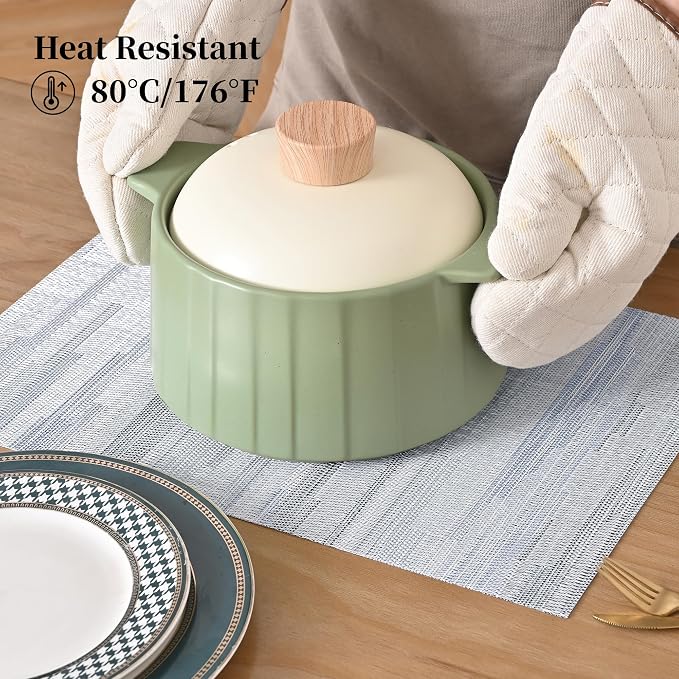 Leetaltree LightSteel Blue Placemats Set of 8 - Image 4