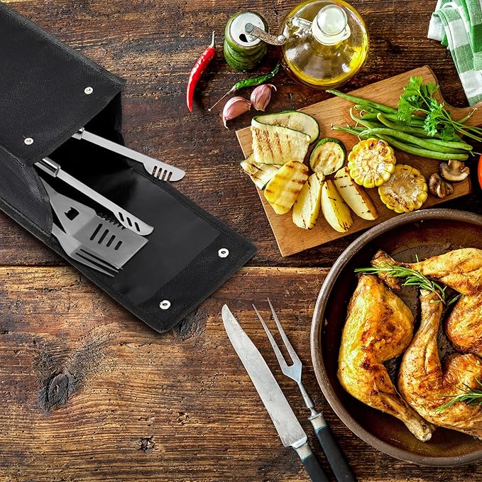 Amylove Grill Utensil Storage Bag BBQ Tool Storage Bags Barbecue Hardware Tool - Image 3