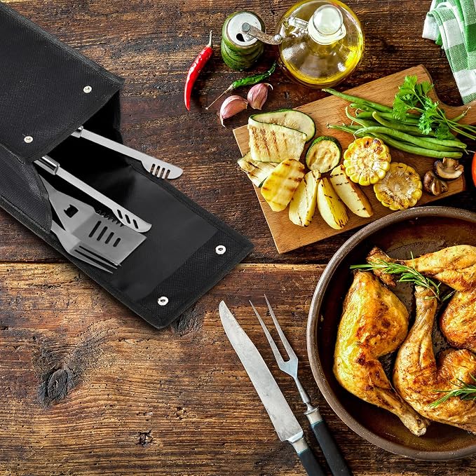Amylove Grill Utensil Storage Bag BBQ Tool Storage Bags Barbecue Hardware Tool - Image 3