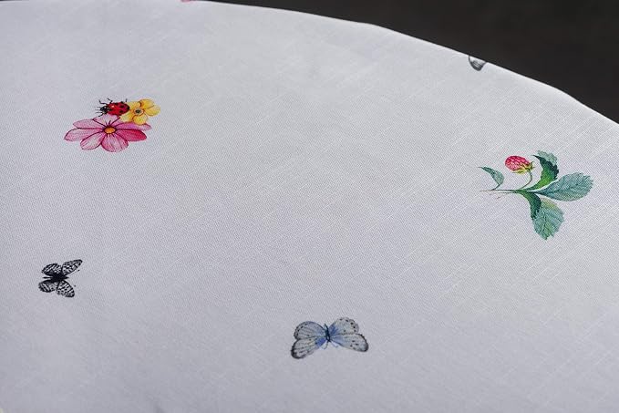 Maison d' Hermine Table Cloth Round Table 100% Cotton 63 Inches Tablecloth - Image 8