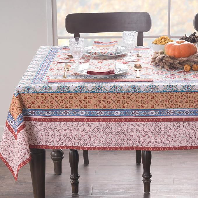 Maison d' Hermine Table Cloth Rectangle Table 100% Cotton 60 x 90 Inches Fall - Image 8