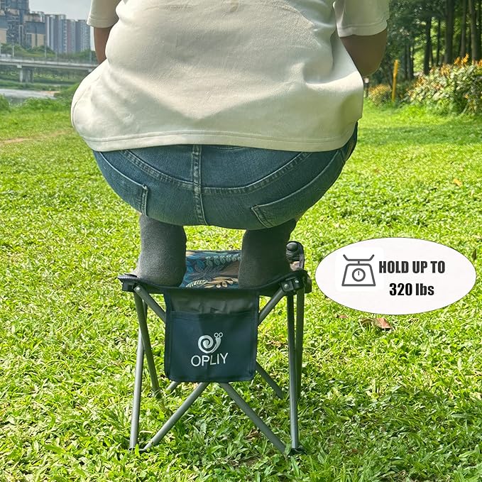 Opliy Camping Stool 2 Pack, Portable Folding Stool - Image 6