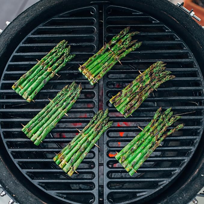 Kamado Joe Durable Half-Moon Cast Iron Cooking Grate - Image 3