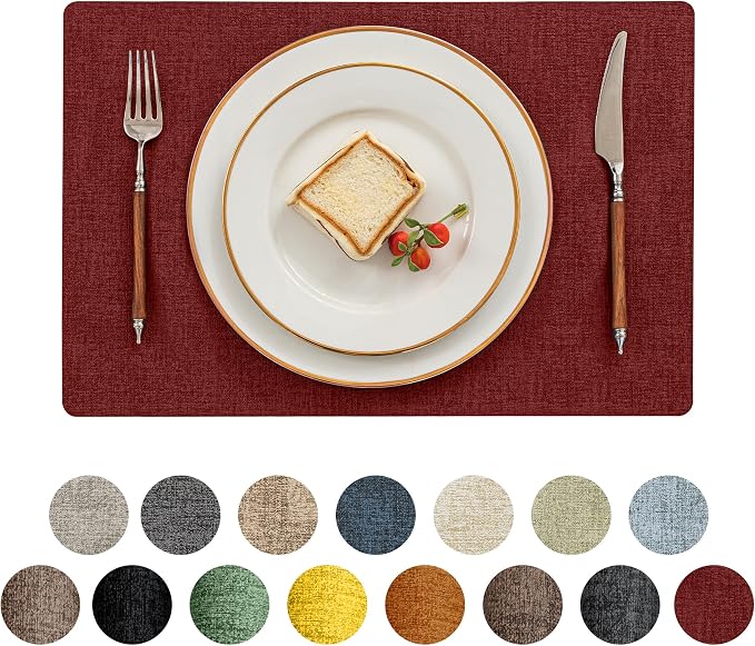 Romanstile Vinyl Placemats Set of 8-12 X 17 Inch by Romanstile