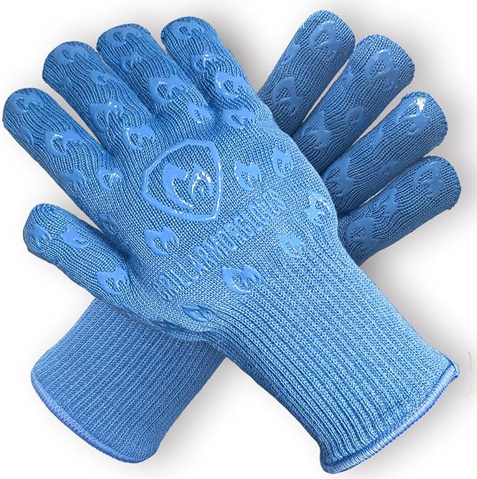 Grill Armor Oven Gloves – 932°F Heat, Fire & Cut Resistant Mitts by GrillArmorGloves
