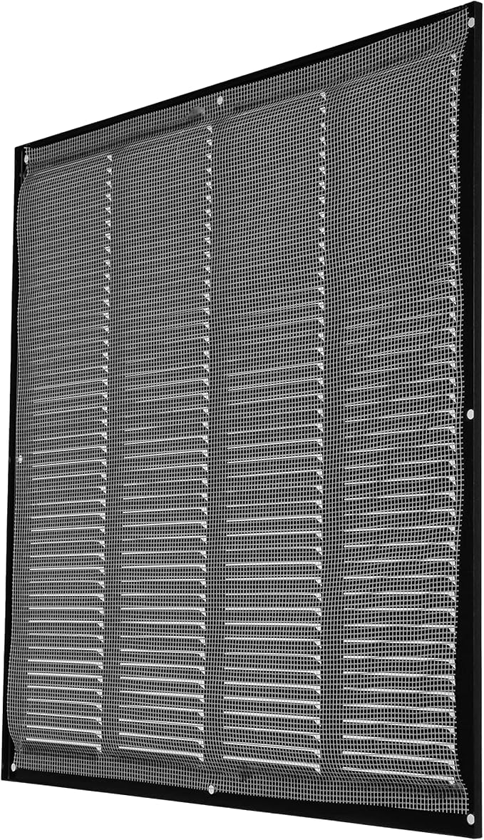 Repa Market Air Vent Cover 16x16 Inch Black Galvanized Steel Louvered Grill - Image 8