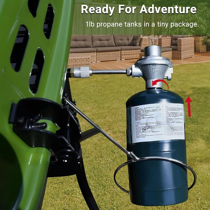 Brand-Man Portable Gas Grill, Propane Standup Grill - Image 7