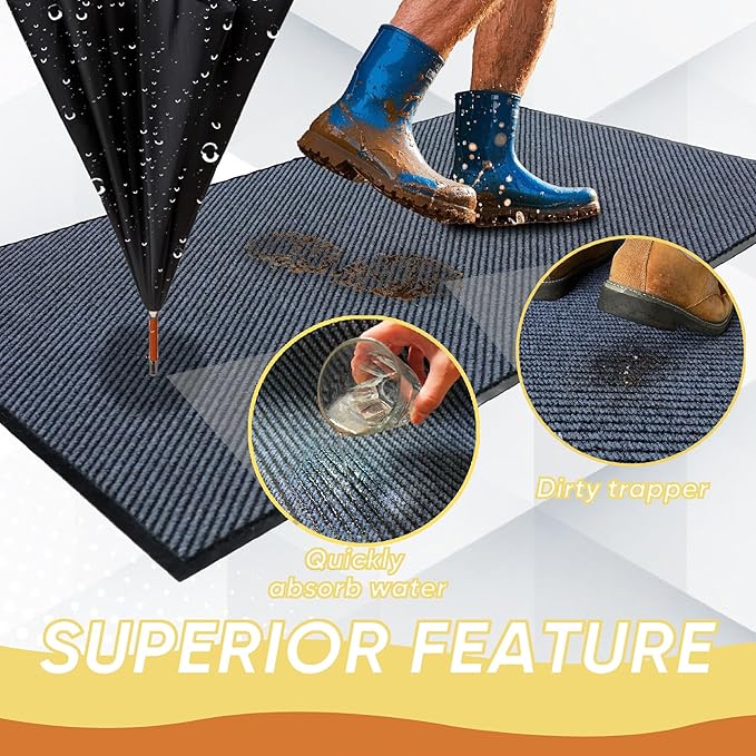 Commercial Grade Entrance Mat 36x60inch Heavy Duty Doormat - Image 4