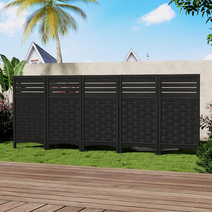 Outdoor Fence Privacy Panels, Resin Privacy Fence Panels - Image 4