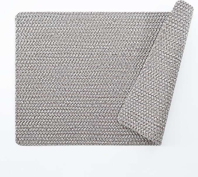 POLYTE Indoor/Outdoor Washable Woven Vinyl Table Dining Placemats - Image 2
