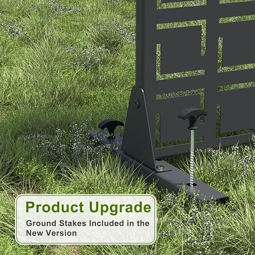 Casaphoria Metal Privacy Screen Outdoor, Frederick Black - Image 5