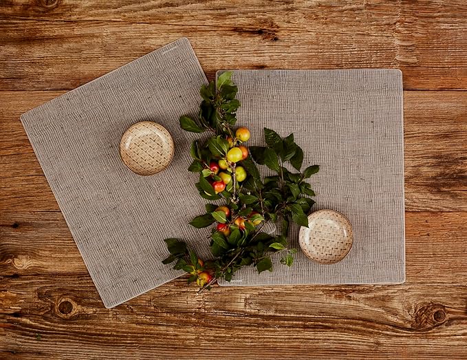 modern-twist 14" x 16" Silicone Rectangular Placemat, PVC-Free Table Mat - Image 4