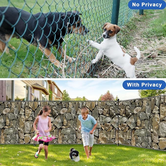 UPGRADE 3'x12'Customized PVC Privacy Fence Screen - Image 2