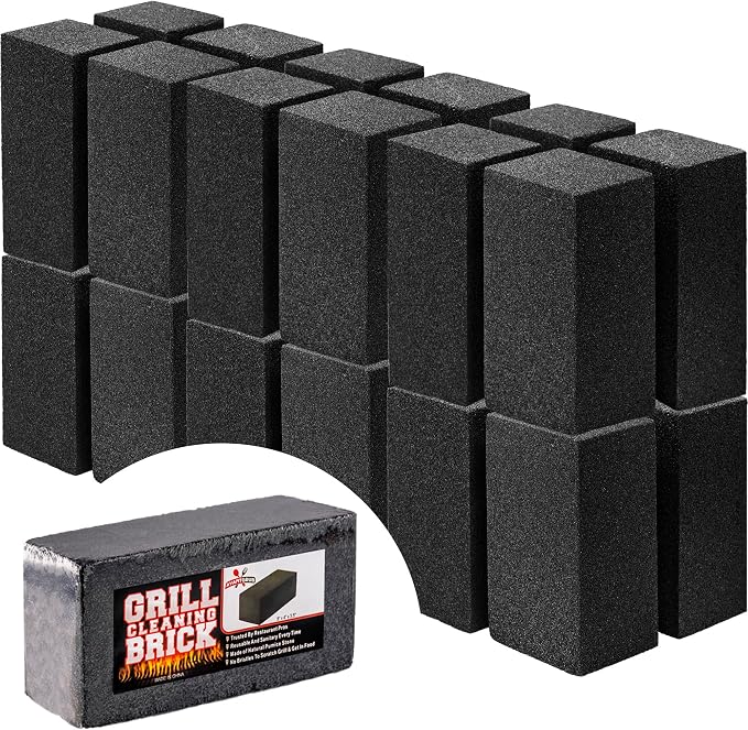 Commercial Grade Grill Cleaning Brick Bulk 24 Pack by Avant Grub. Pumice Stone by FoodRestaurantSupplies
