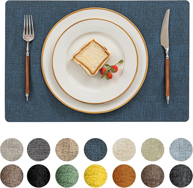Romanstile Vinyl Placemats Set of 8-12 X 17 Inch by Romanstile