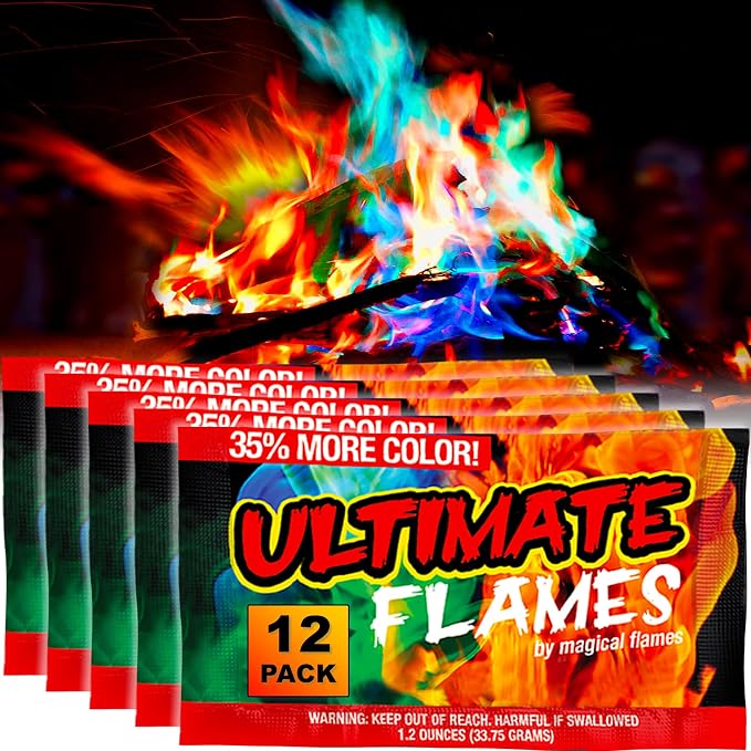 Magical Flames Fire Color Packets, Vibrant Multi-Color Fire by MagicalFlames