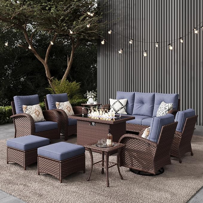 LayinSun 10 Pieces Outdoor Patio Furniture Set by LayinSun