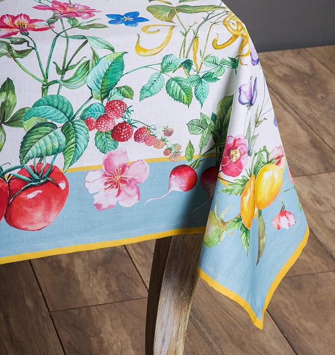 Maison d' Hermine Table Cloth Square Table 100% Cotton 54 x 54 Inches - Image 9