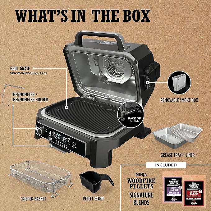 Ninja | Grill & Smoker | Outdoor Woodfire Pro XL | 4 in 1 Grill, BBQ Smoker - Image 13