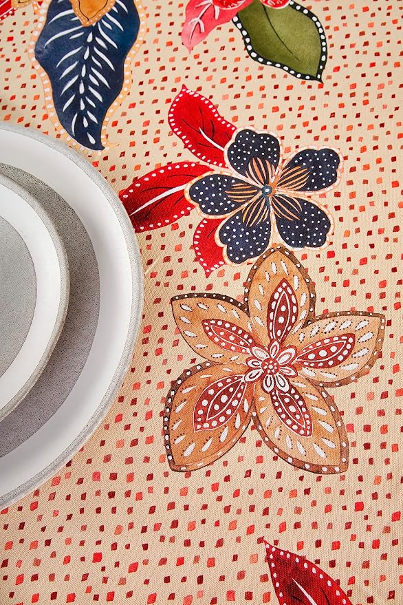 Maison d' Hermine Table Cloth Round Table 100% Cotton 63 Inches Fall Tablecloth - Image 8