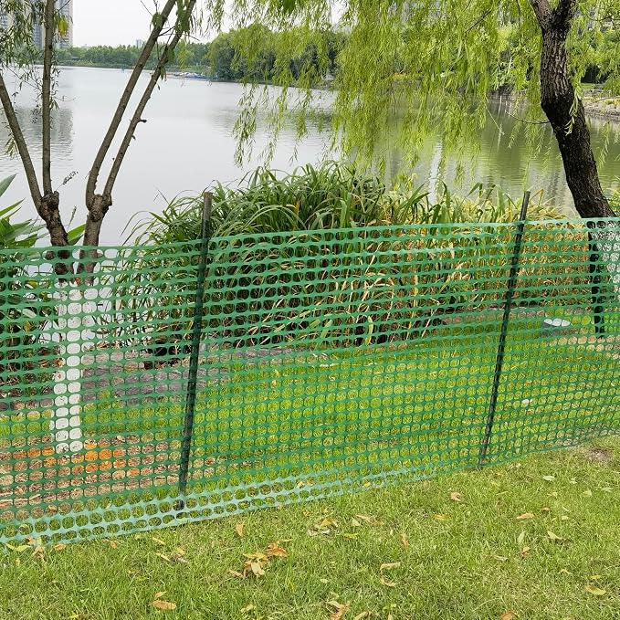 Safety Fence Plastic Mesh Fencing Roll, Temporary Reusable Netting - Image 6