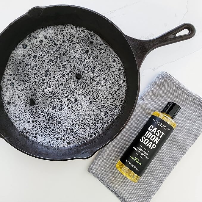 CARON & DOUCET - Cast Iron Cleaning & Conditioning Set: Seasoning Oil & - Image 5