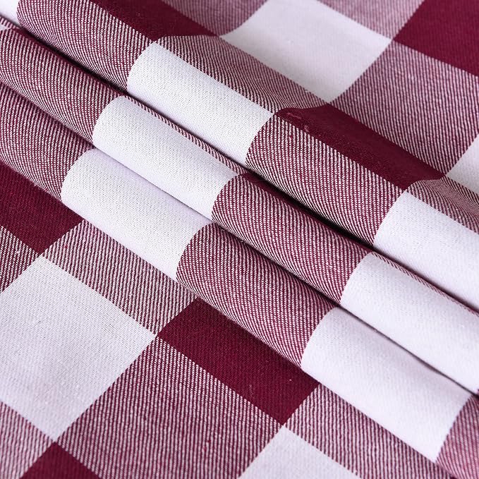 Tosewever Buffalo Check Plaid Farmhouse Table Runner, Cotton Polyester Blend - Image 4