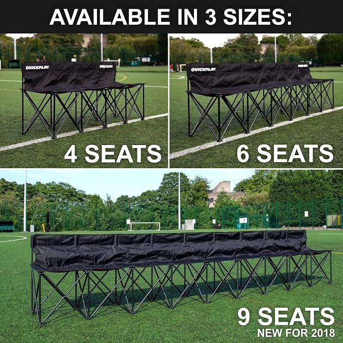 QUICKPLAY PRO Portable Folding Bench – Available in 4, and 9 Seats & 6-Seat - Image 10