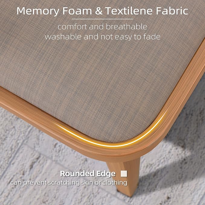 PURPLE LEAF 8-Piece Patio Dining Set Outdoor Furniture Rectangular Table and - Image 4