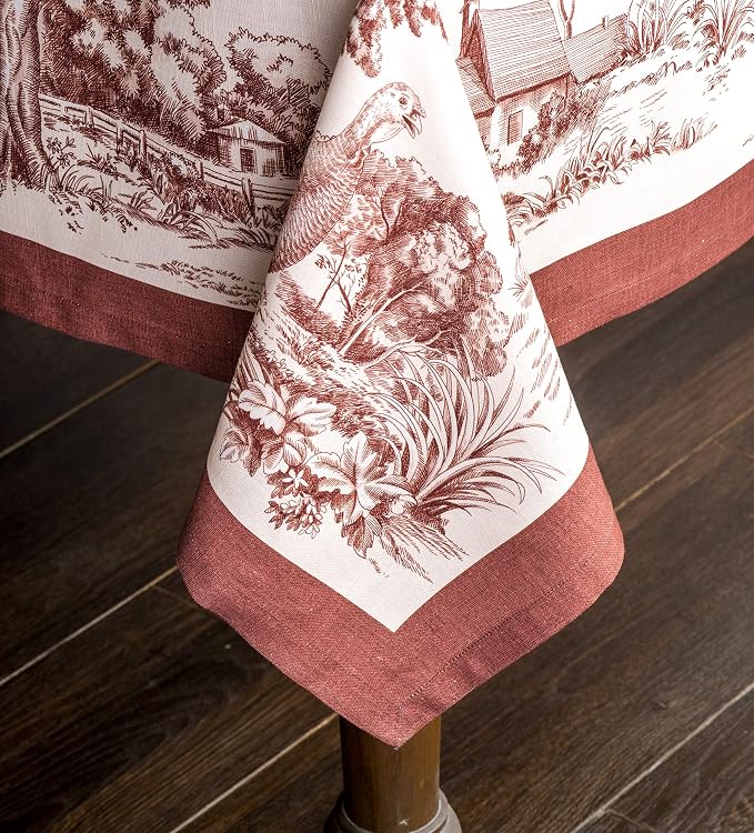 Maison d' Hermine Table Cloth Rectangle Table 100% Cotton 54 x 72 Inches Fall - Image 7
