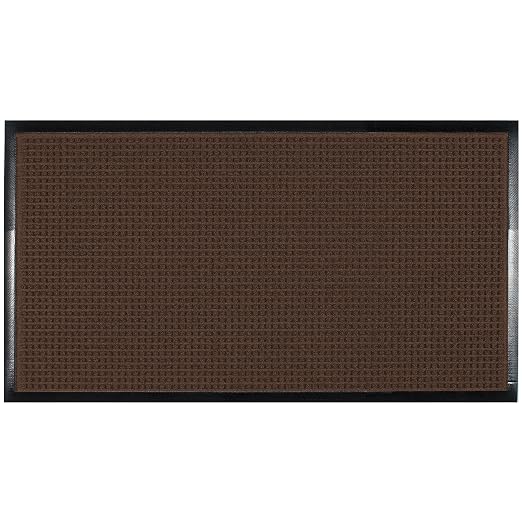 Guardian WaterGuard Indoor/Outdoor Wiper Scraper Floor Mat, Rubber/Nylon by GuardianFloorProtection
