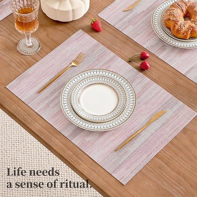 Leetaltree Misty Rose Placemats Set of 8 - Image 6